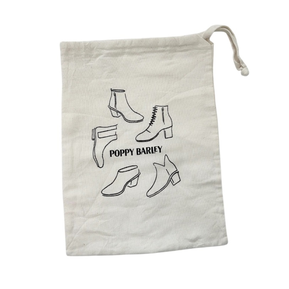 Poppy Barley Shoe Print Drawstring Dust Bag